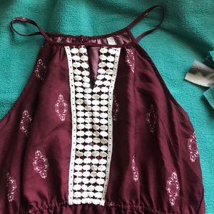Maroon fall dress